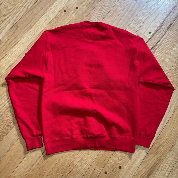 Vintage Jansport Rutgers University Pullover Sweatshirt White 90s Medium Red - Picture 2 of 8